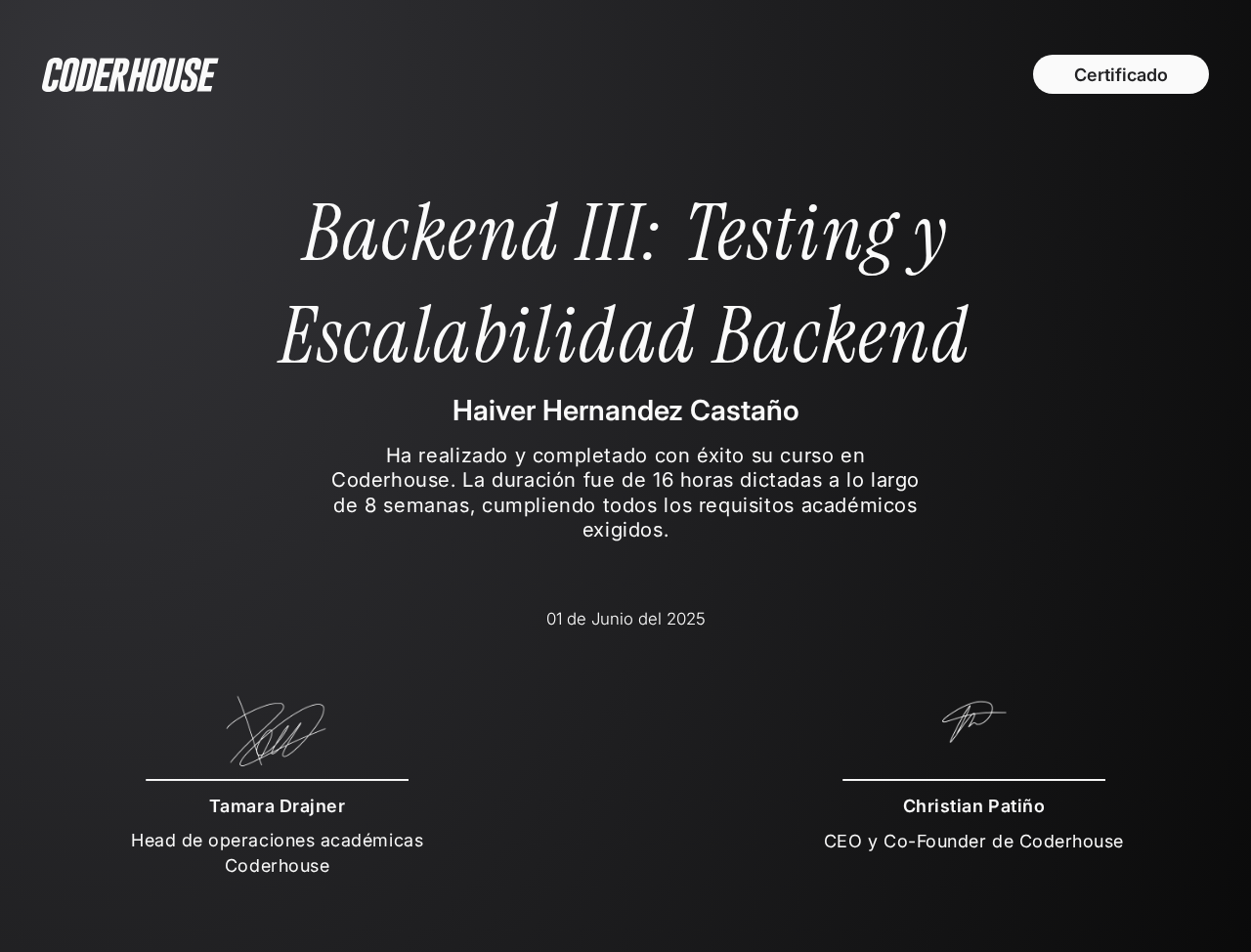 Certificación 7